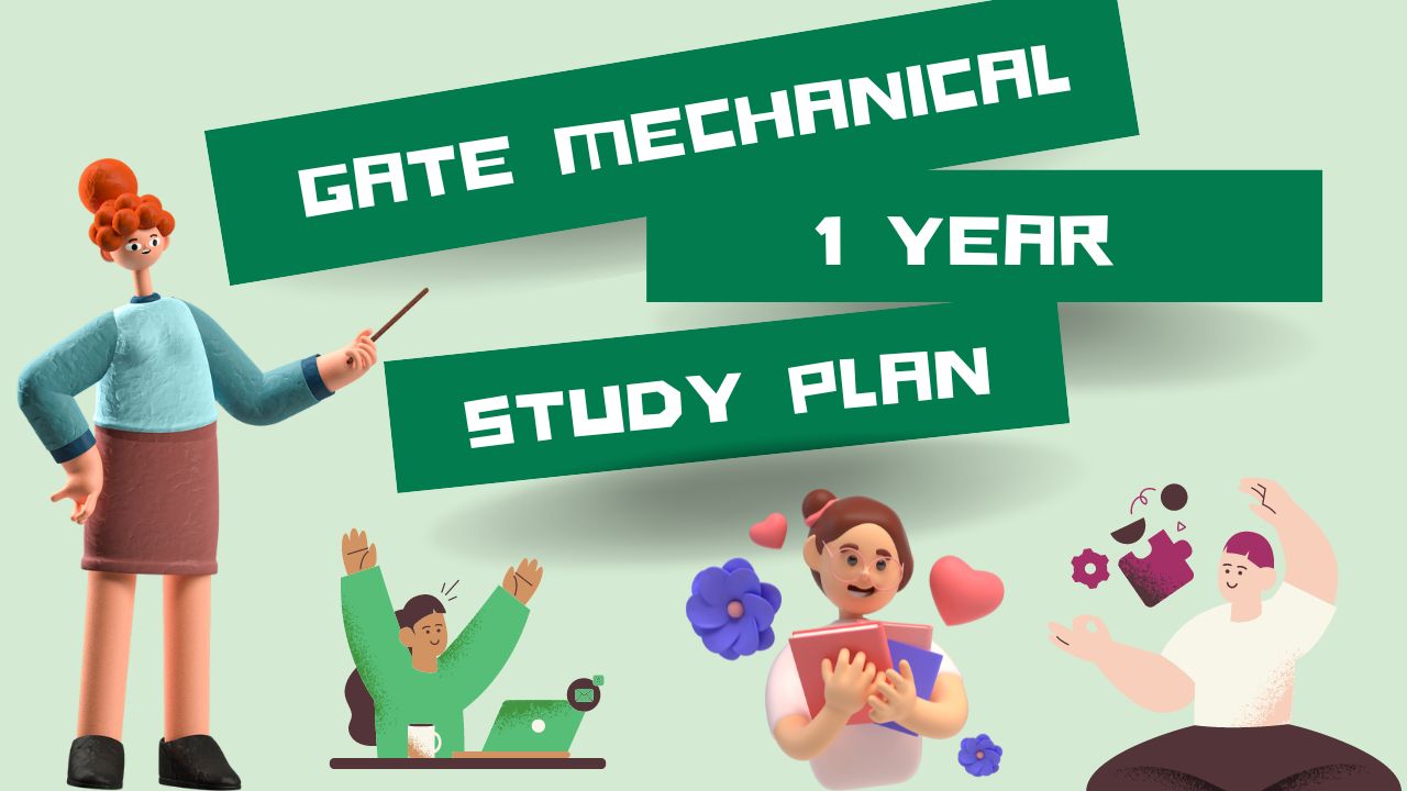 Best GATE Mechanical 1 Year Study Plan EEA GATE 2025